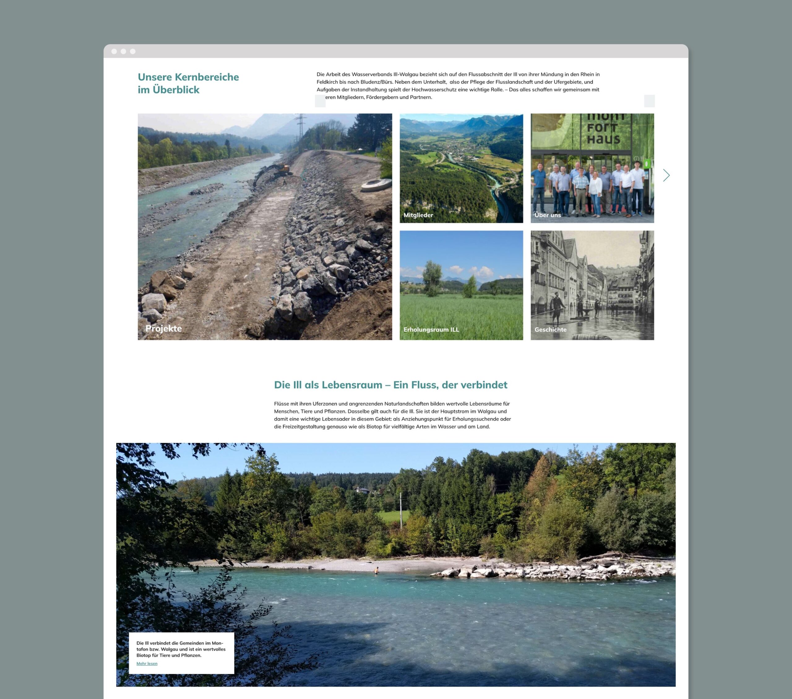 Ill-Walgau Water Association home page bottom